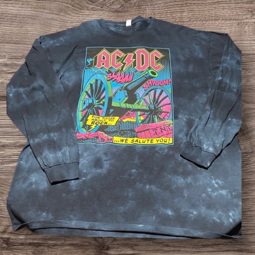 AC/DC Long Sleeve Graphic Shirt Men’s Size 2XL